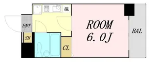 エスリード福島第2【8階】の間取り