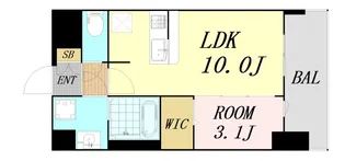 ミラージュパレス大阪ドームPROSPER【2階】の間取り