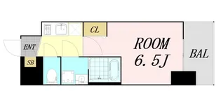 エスリードレジデンス ザ グラン大阪ノア【5階】の間取り