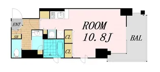 アーバネックス北浜【11階】の間取り