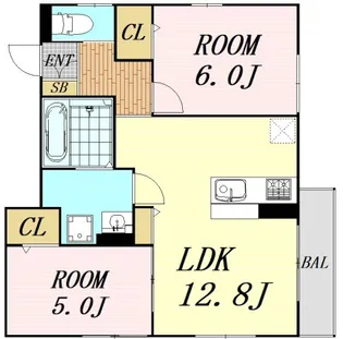 アンシャンテ山手【2階】の間取り