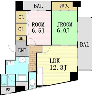 グランドール有本【2階】の間取り
