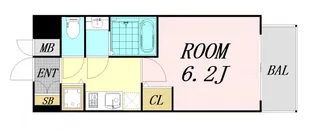 ベラジスタ塚本【5階】の間取り