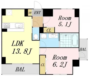 village土佐堀【2階】の間取り