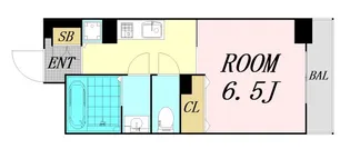 CITY SPIRE靭公園【2階】の間取り