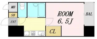 HOPE CITY天神橋【13階】の間取り