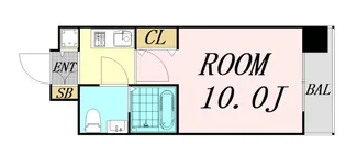 PHOENIX難波EAST【8階】の間取り
