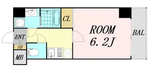 リエトコート福島【1階】の間取り