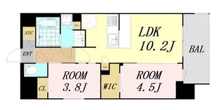 アーバネックス東梅田【7階】の間取り
