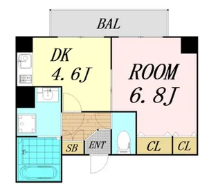 HUGE1【8階】の間取り