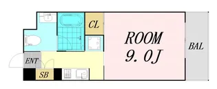 グランツ西大橋【8階】の間取り