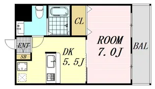 カサ・ソル・パティオB棟【1階】の間取り