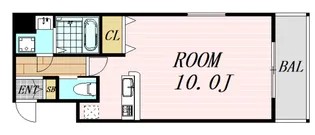 ダイドーメゾン大阪堂島【10階】の間取り