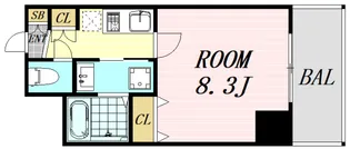 ラリヴィエール【6階】の間取り