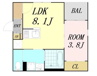 グランメゾン福【2階】の間取り