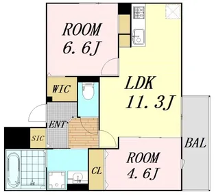 グランドール垂水【2階】の間取り