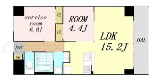 GROOVE豊中レジデンス【2階】の間取り