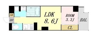 トモ南堀江【5階】の間取り