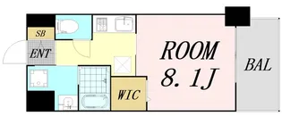 Louis Residence 弁天町【4階】の間取り