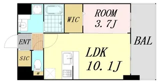 Louis Residence 弁天町【8階】の間取り