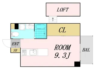 アイボリーポワント難波WEST【10階】の間取り