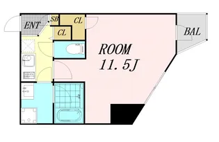 レジデンス本町【6階】の間取り