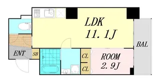 M COURT新町【2階】の間取り