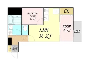 EIJU加島B【1階】の間取り