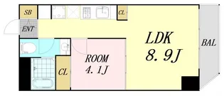 willDo谷町【7階】の間取り