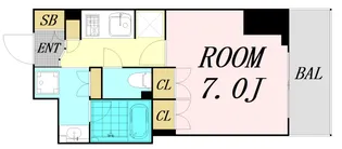 アーバネックス四ツ橋【2階】の間取り