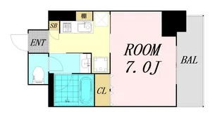 GRAND VILLASSE 福島【3階】の間取り