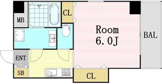 マロット天神橋【10階】の間取り