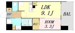 リビオレゾン塚本ステーションプレミア【6階】の間取り