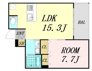 フローレス都島Ⅰ【6階】の間取り