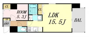 LA DOUCEUR九条【10階】の間取り