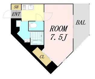 SWISS難波西【10階】の間取り