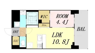 スプランディッド新大阪VIII【12階】の間取り