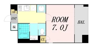 ISM中之島レジデンス【4階】の間取り