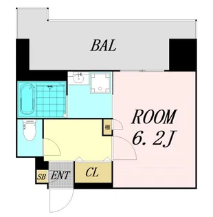 LUXE難波EAST【3階】の間取り