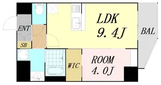 THE HUB MIYAKOJIMA【4階】の間取り