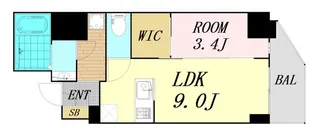 セレニテ本町リアン【9階】の間取り