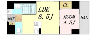 LaCASA上本町【3階】の間取り