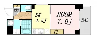 エイペックス新大阪【3階】の間取り