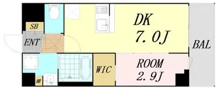 ファーストフィオーレ吹田ウインズテラス【2階】の間取り