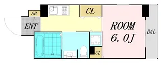 CITY SPIRE靭公園【10階】の間取り