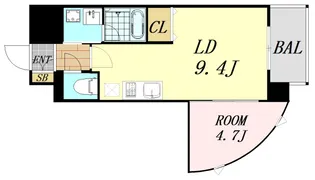 エルセレーノ東三国【4階】の間取り