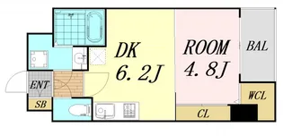 セスト新大阪【4階】の間取り