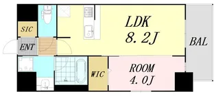 Metrosa京町堀【11階】の間取り