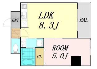 プレアデス千里山田【4階】の間取り