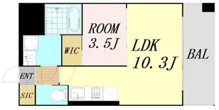 プレジオ弁天町EURO【7階】の間取り